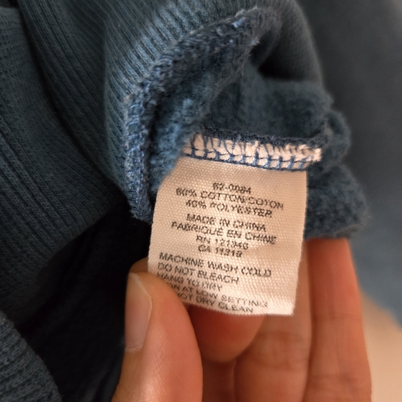 Garage turquoise teal zip up drawstring hoodie xs - Picture 7 of 8